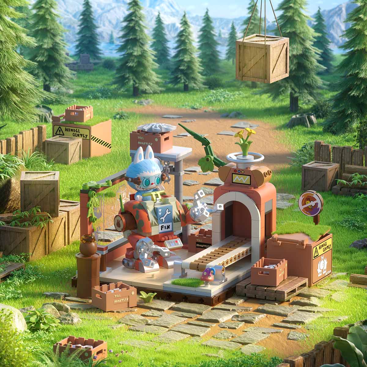 THE MONSTERS Forest Secret Base Series Blocks|POP MART US Official