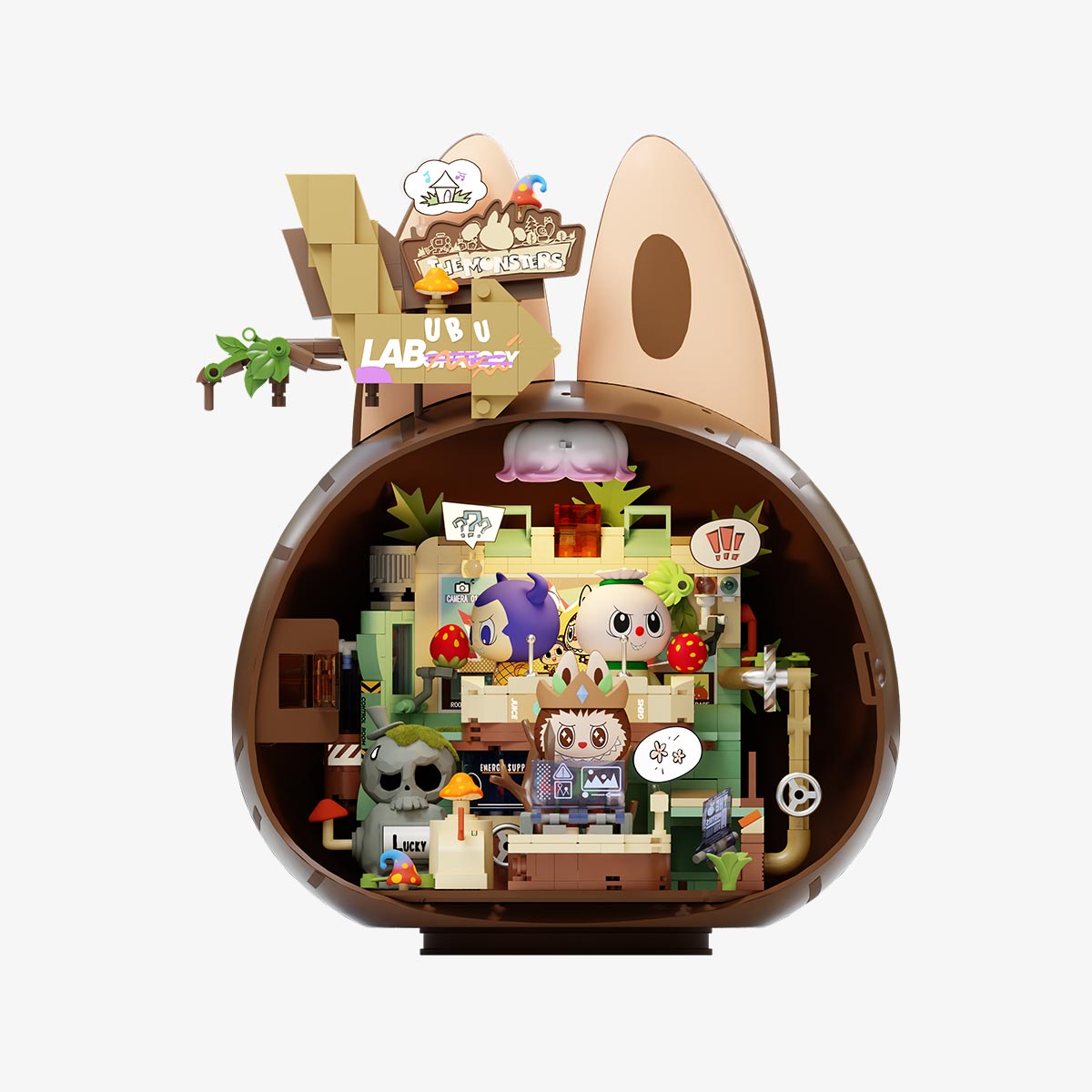 THE MONSTERS PLAYFUL  Forest ラブブ THE MONSTERS Forest Secret Base Series Blocks-Playful Home|POP