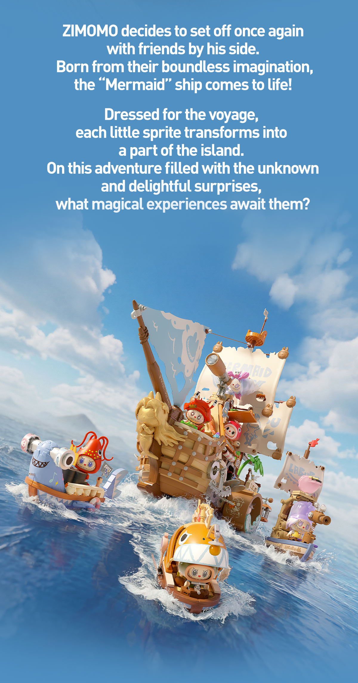 THE MONSTERS Chasing Mermaids Series Blocks|POP MART Canada Official