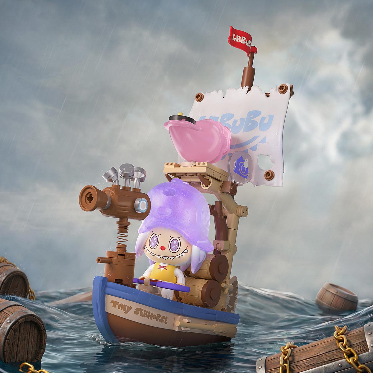 【新品】THE MONSTERS Chasing Mermaids ラブブ 船 THE MONSTERS Chasing Mermaids Series Blocks|POP MART Canada Official