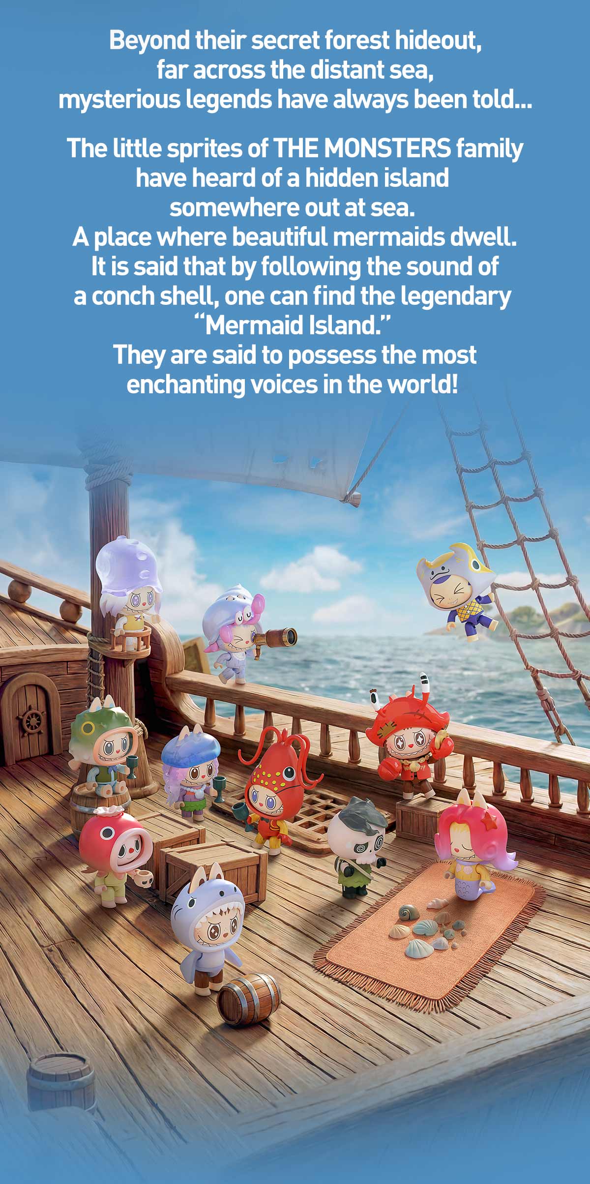 THE MONSTERS Chasing Mermaids Series Blocks - POP MART (United States)