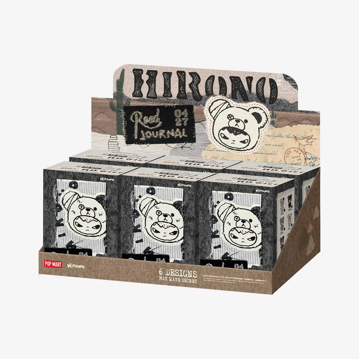 Hirono Road Journal アソートノーマル6種 Hirono Road Journal Series-Plush Doll Pendant Blind Box - POP MART