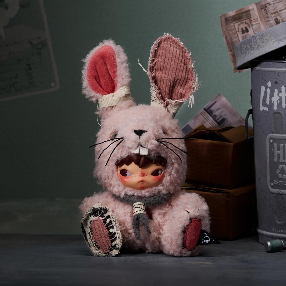 Hirono Little Hare Plush Doll Pendant|POP MART Canada Official