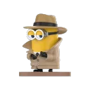 POP MART-Colección"Minions y el Gran Monstruo"Figuras en Cajas Misteriosas - Detective Henry