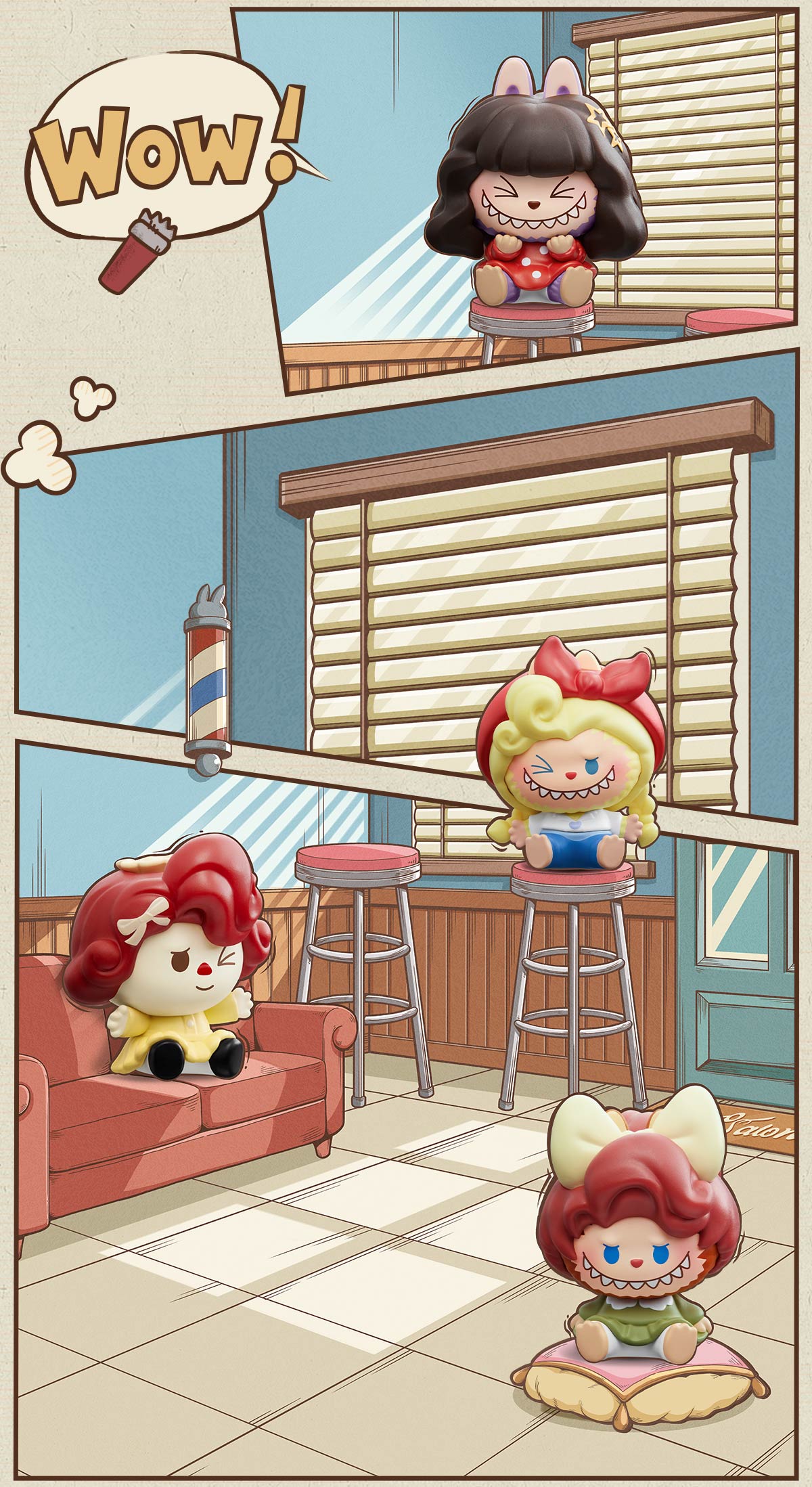 POP BEAN THE MONSTERS Hair Salon Series - POP MART (United States)