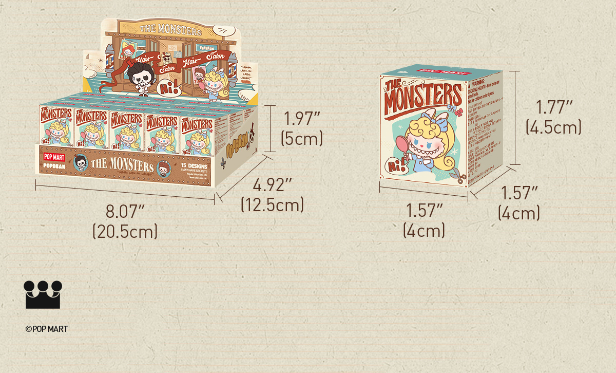 POP BEAN THE MONSTERS Hair Salon Series - POP MART (United States)