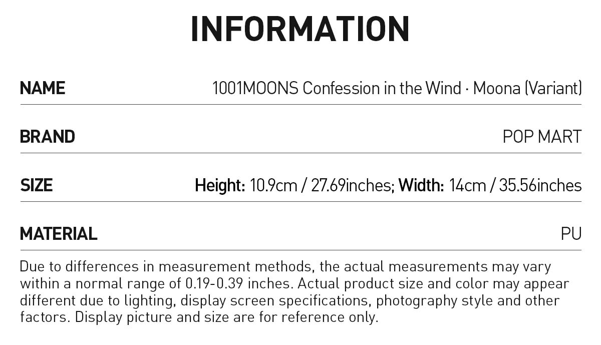 1001MOONS Confession in the Wind · Moona (Variant)|POP MART US