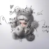 POP MART-θ SKULLPANDA Punk Panda Muñeco de Peluche - Banner 2