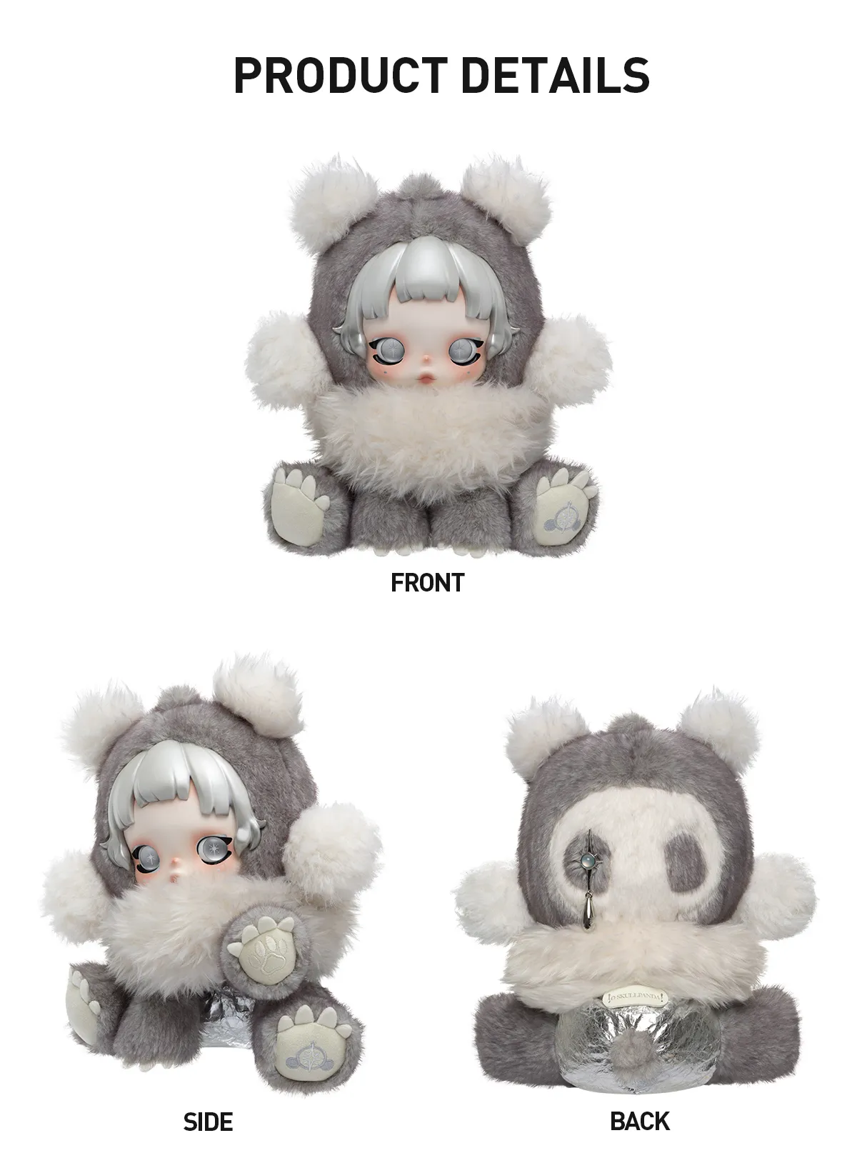 θ SKULLPANDA Punk Panda Plush Doll - POP MART (United States)