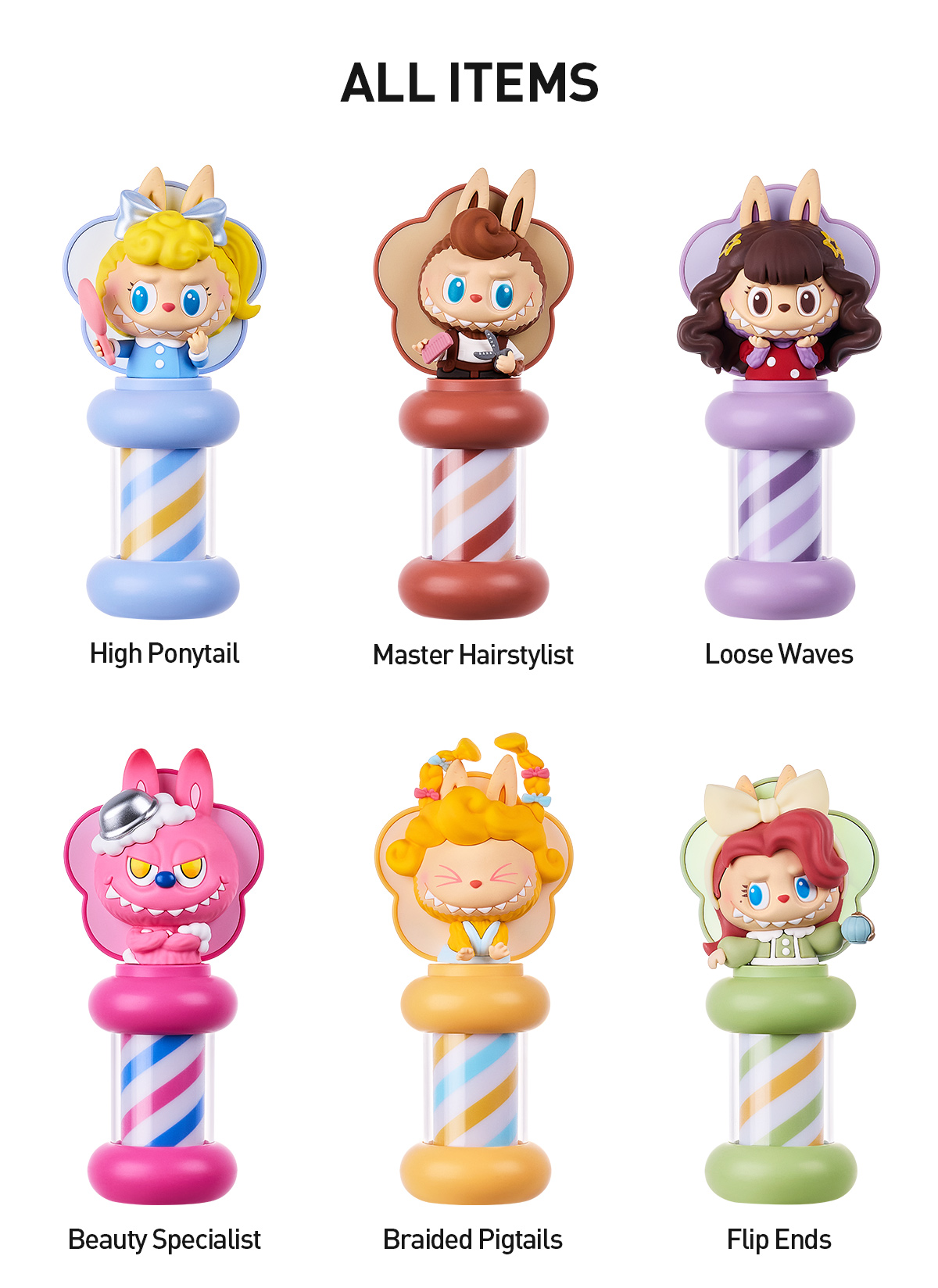 mm suger ベビーハロウィン　1box6体セット 新品未開封 THE MONSTERS Hair Salon Series - Glowing Fridge Magnet Blind Box