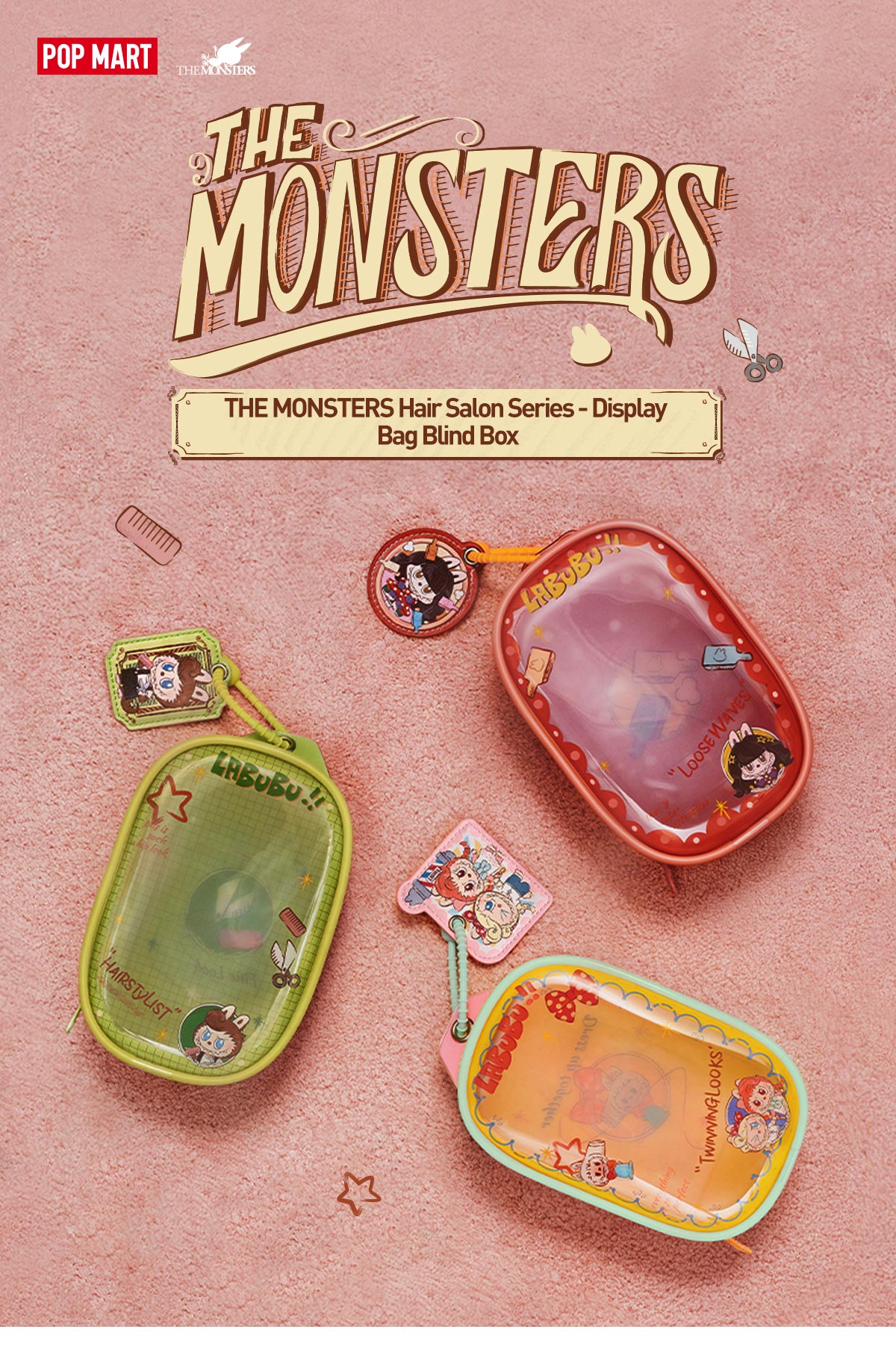 THE MONSTERS Hair Salon Series - Display Bag Blind Box - POP MART