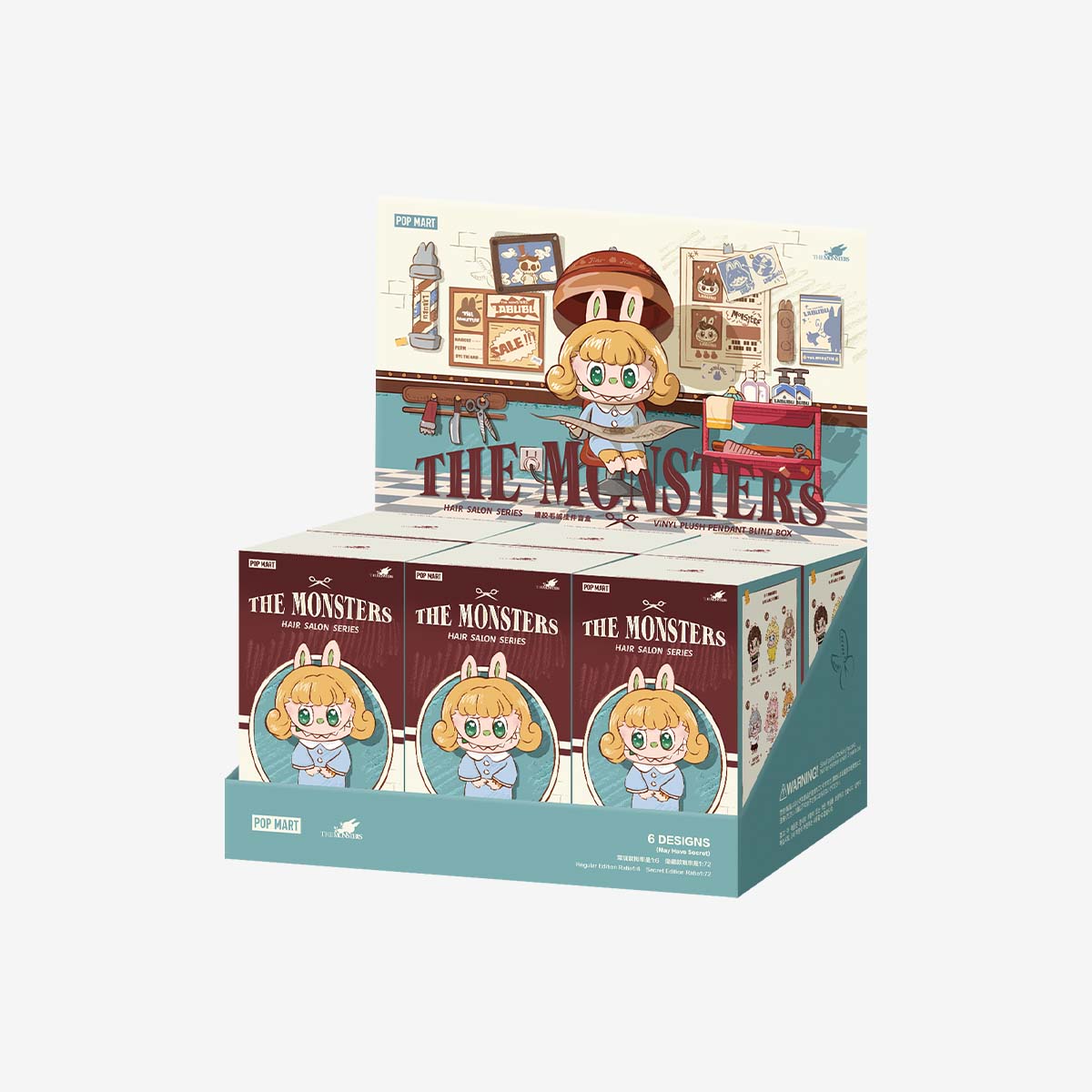 THE MONSTERS Hair Salon Series - Vinyl Plush Pendant Blind Box|POP