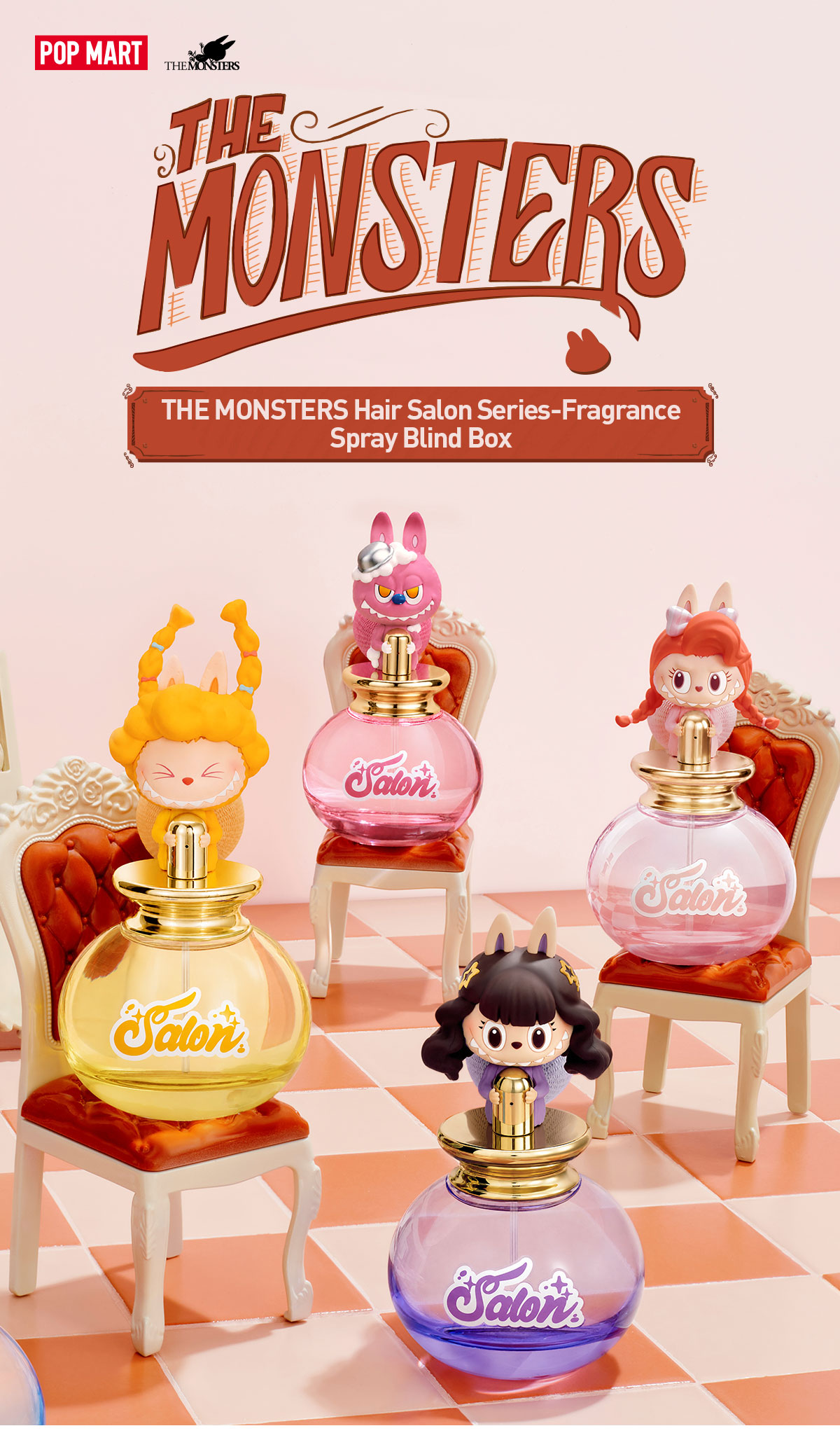 THE MONSTERS Hair Salon Series-Fragrance Spray Blind Box - POP