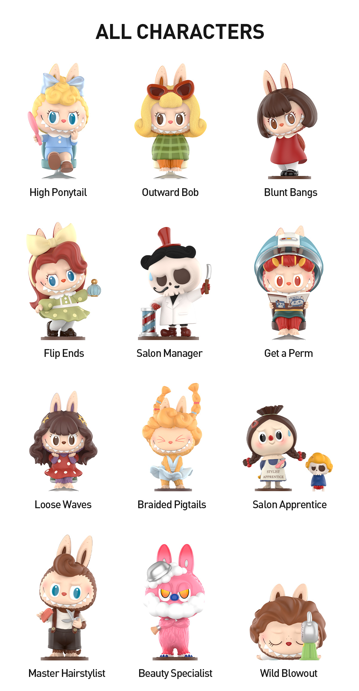 THE MONSTERS Hair Salon Series Figures|POP MART US Official