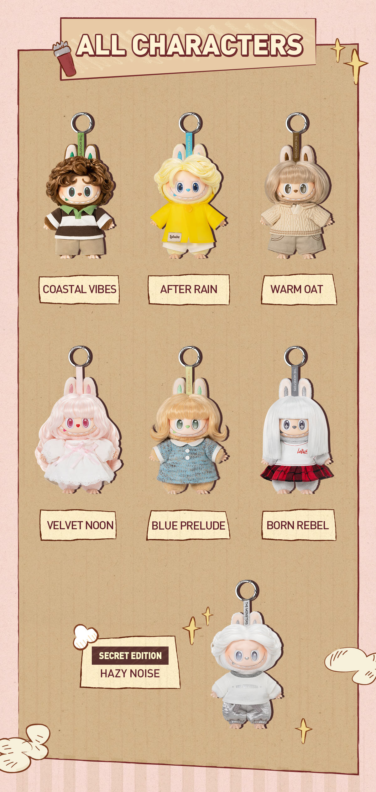 THE MONSTERS Hair Salon Series - Vinyl Plush Pendant Blind Box|POP
