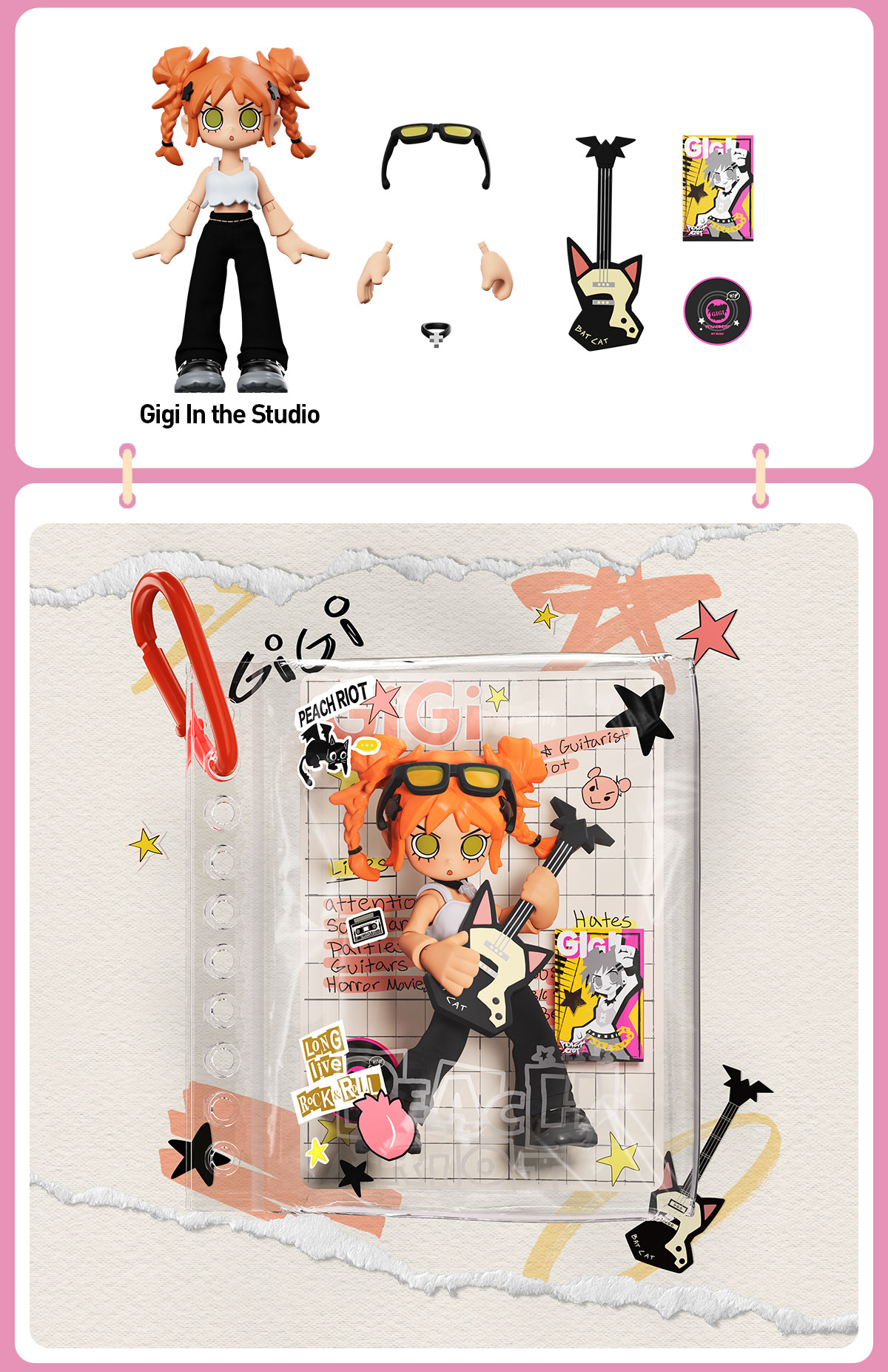 POP MART ::: Peach Riot ブロックペンダント Peach Riot Carry the Music Series Block Pendant|POP MART Canada