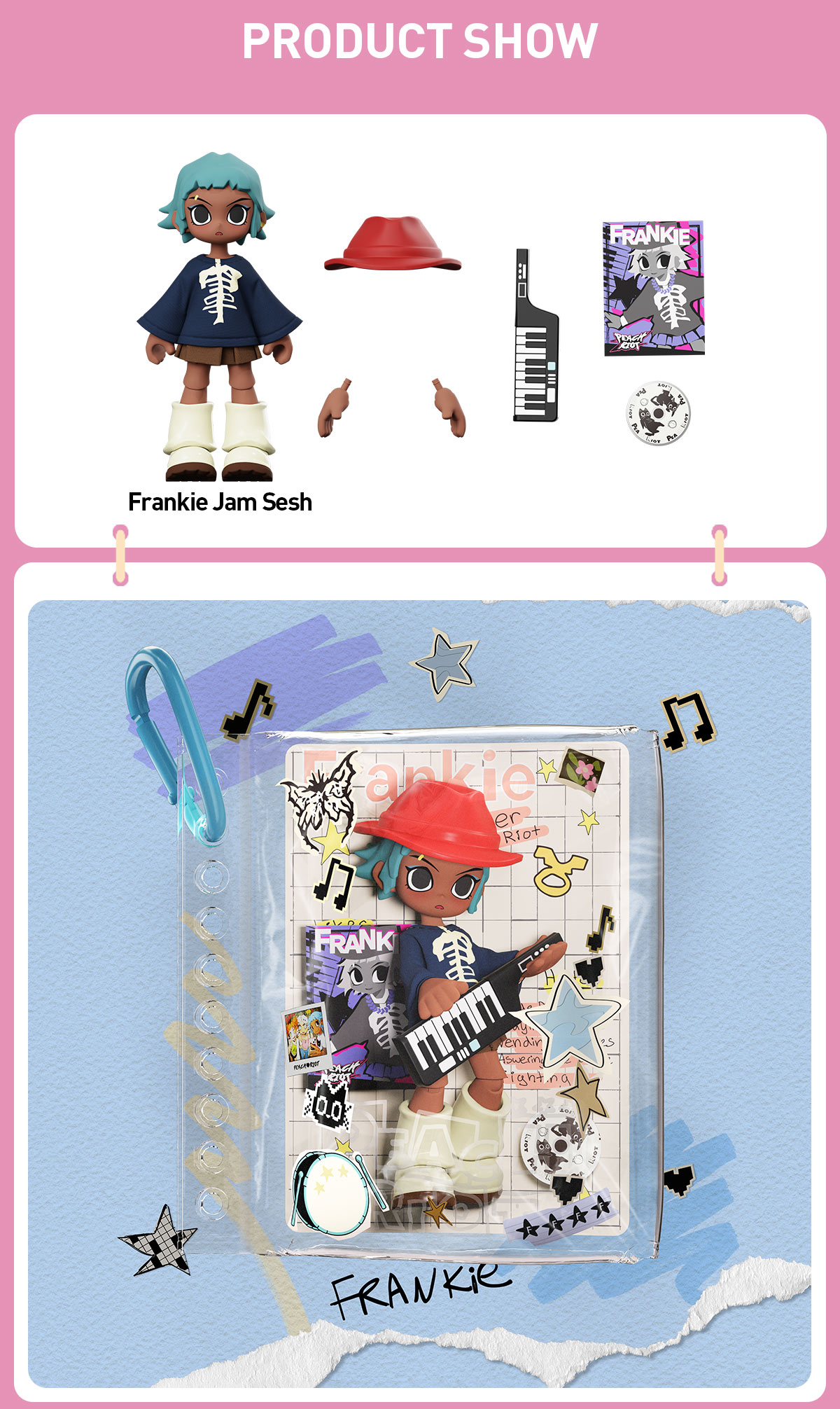 Peach Riot Carry the Music Series Block Pendant - POP MART (United