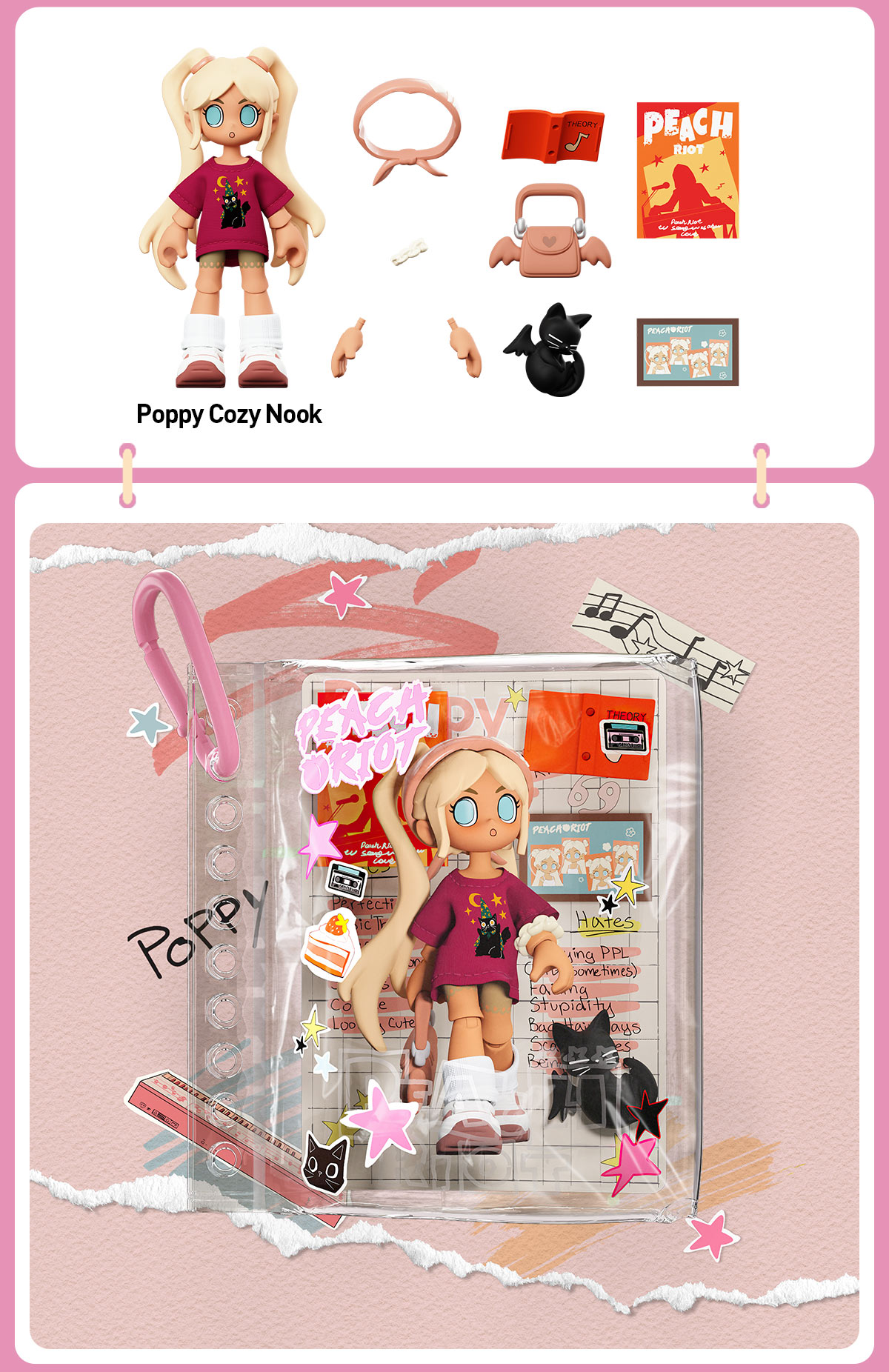 Peach Riot Carry the Music Series Block Pendant - POP MART (United