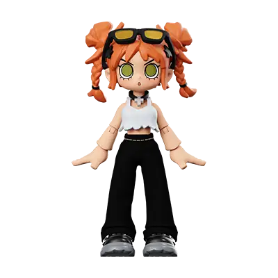 Peach Riot Carry the Music Series Block Pendant|POP MART US Official
