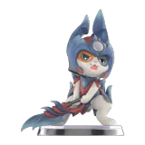 POP MART-Monster Hunter - Colección"Palico"Figuras en Cajas Misteriosas - Glavenus Palico