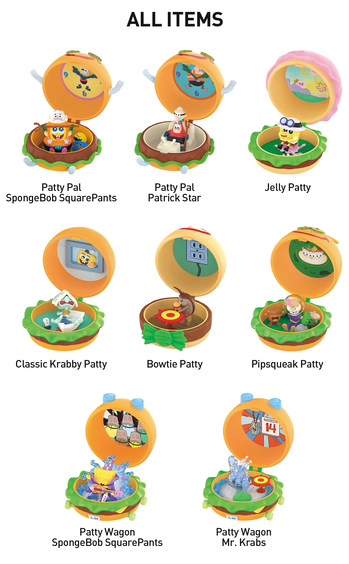 SpongeBob: Krabby Patty Bestsellers Series Figures|POP MART US