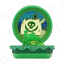 POP MART-SpongeBob: Krabby Patty Bestsellers Series Figures - Ghost Patty（Secret）