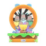 POP MART-Bob Esponja - Colección"Cangreburger Más Vendidos"Figuras en Cajas Misteriosas - Cangremóvil - Bob Esponja