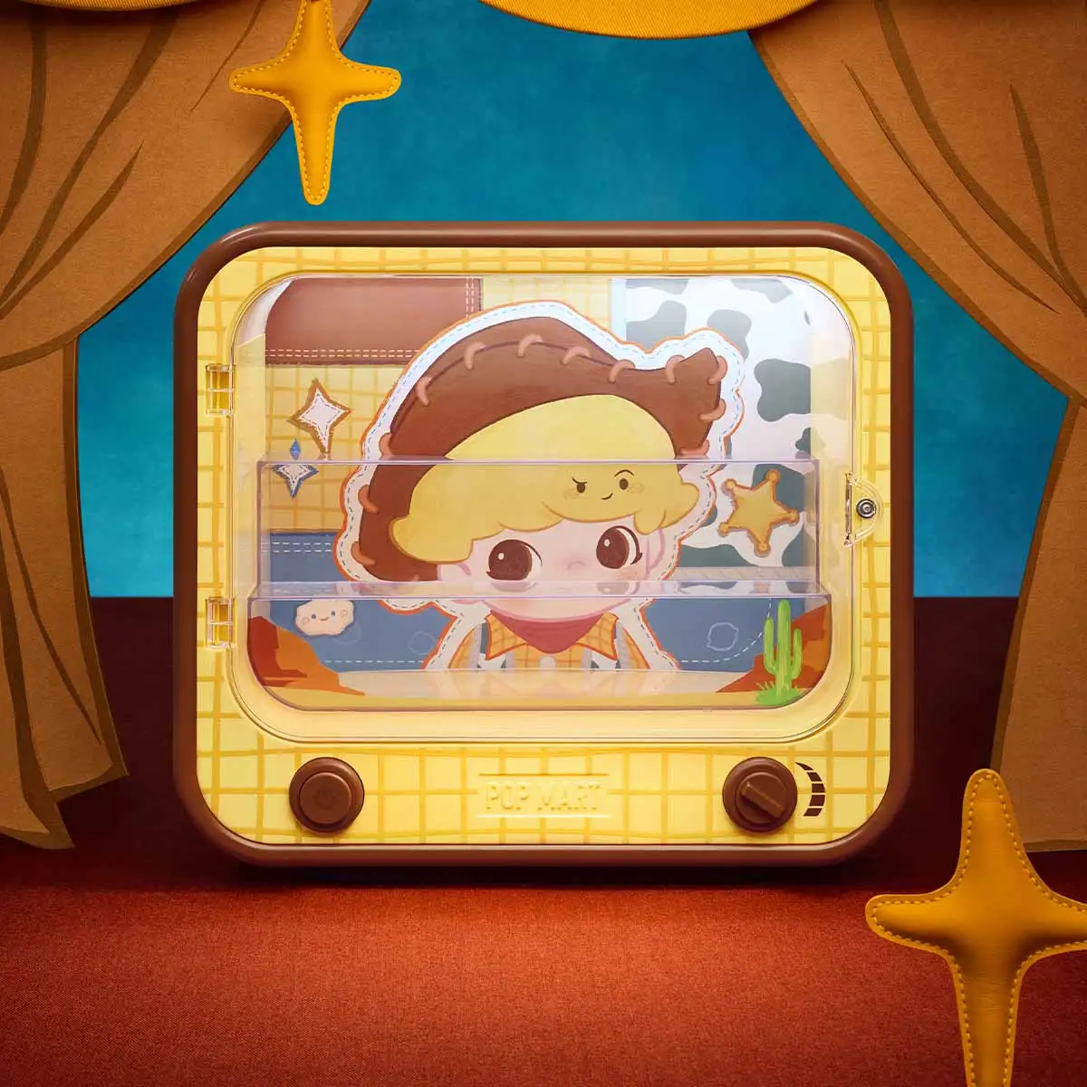 DIMOO WORLD × PIXAR Series - TV-shaped Luminous Display Box