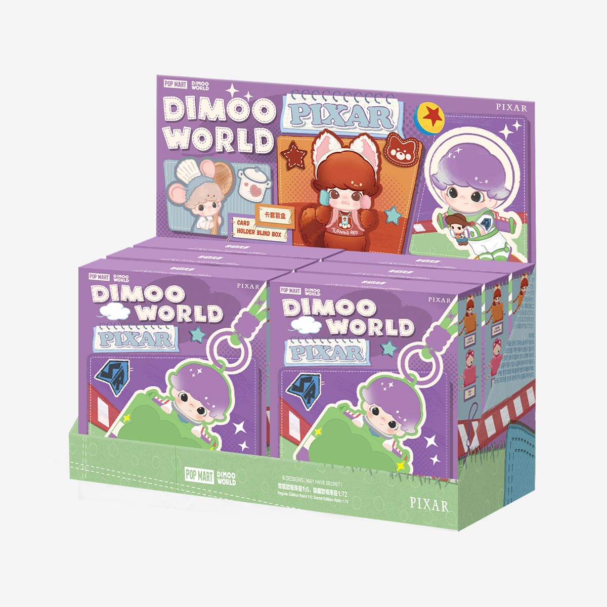 DIMOO WORLD × PIXAR Series - Card Holder Blind Box|POP MART US