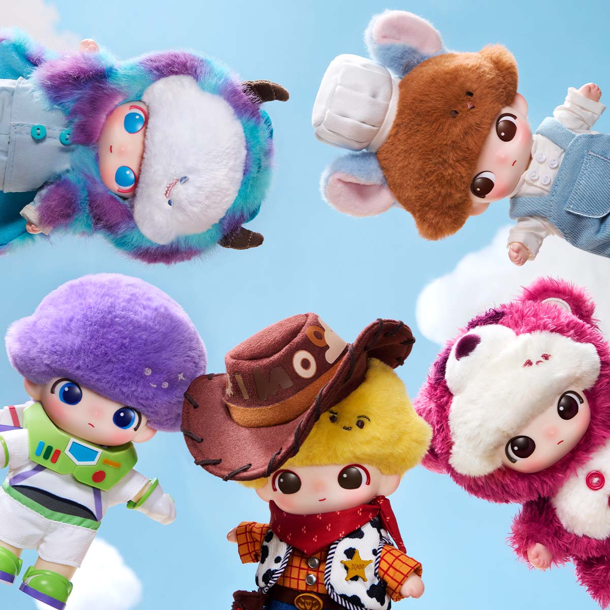DIMOO WORLD × PIXAR Series - Vinyl Plush Pendant Blind Box|POP