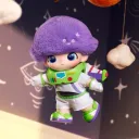 POP MART-DIMOO WORLD × PIXAR Series - Vinyl Plush Pendant Blind Box - Buzz Lightyear (Secret)