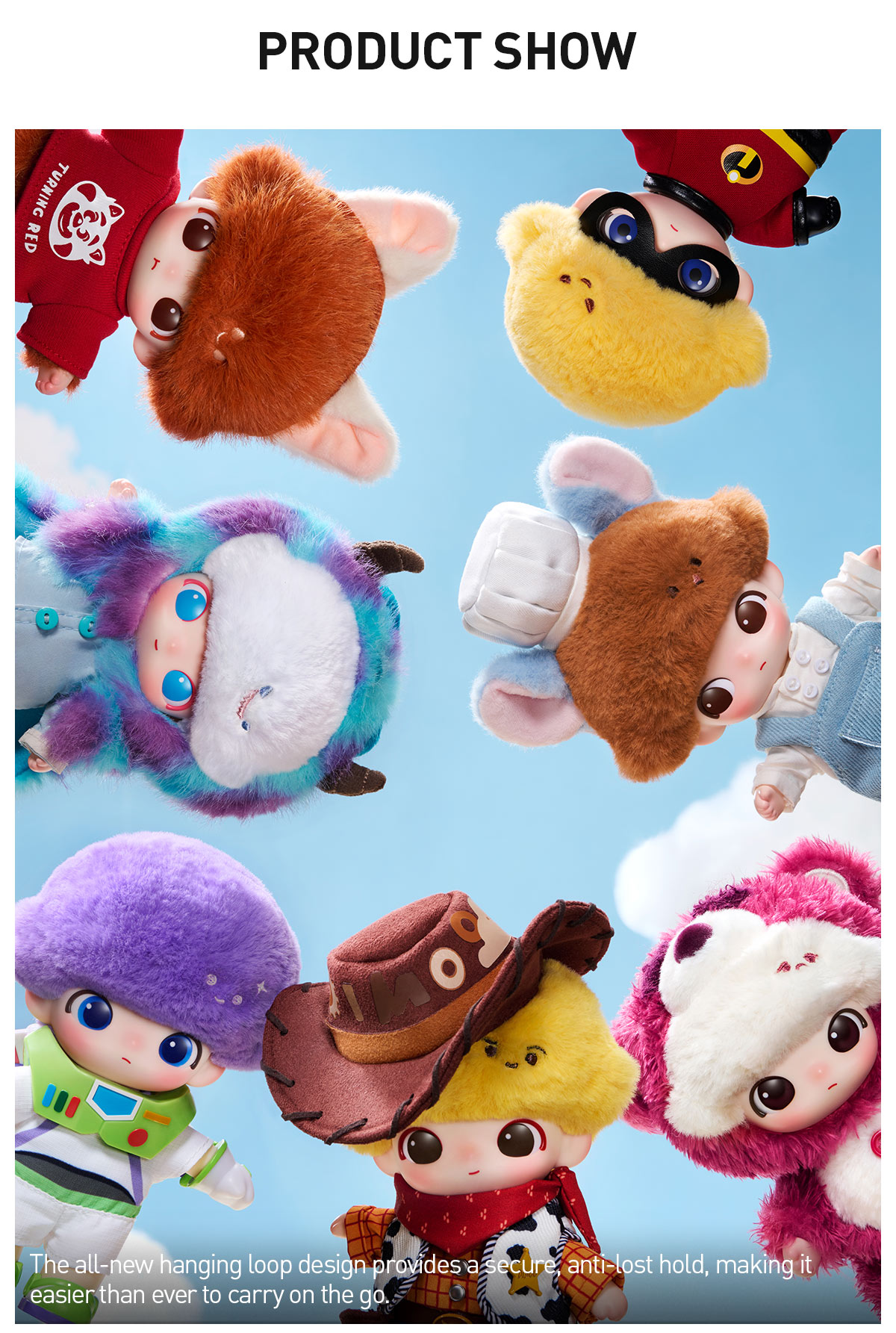 DIMOO WORLD × PIXAR Series - Vinyl Plush Pendant Blind Box|POP
