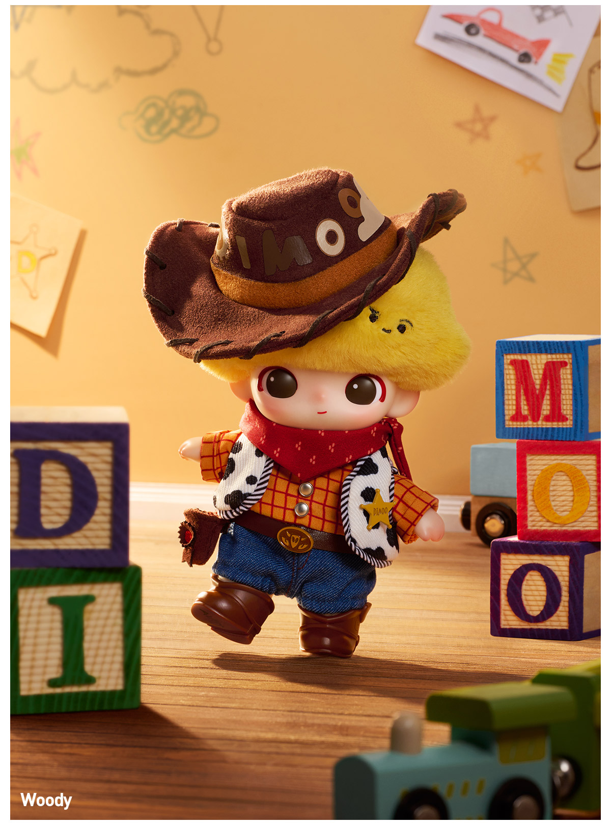 POPMART DIMOO WORLD×PIXAR ウッディとバズ DIMOO WORLD × PIXAR Series - Vinyl Plush Pendant Blind Box|POP