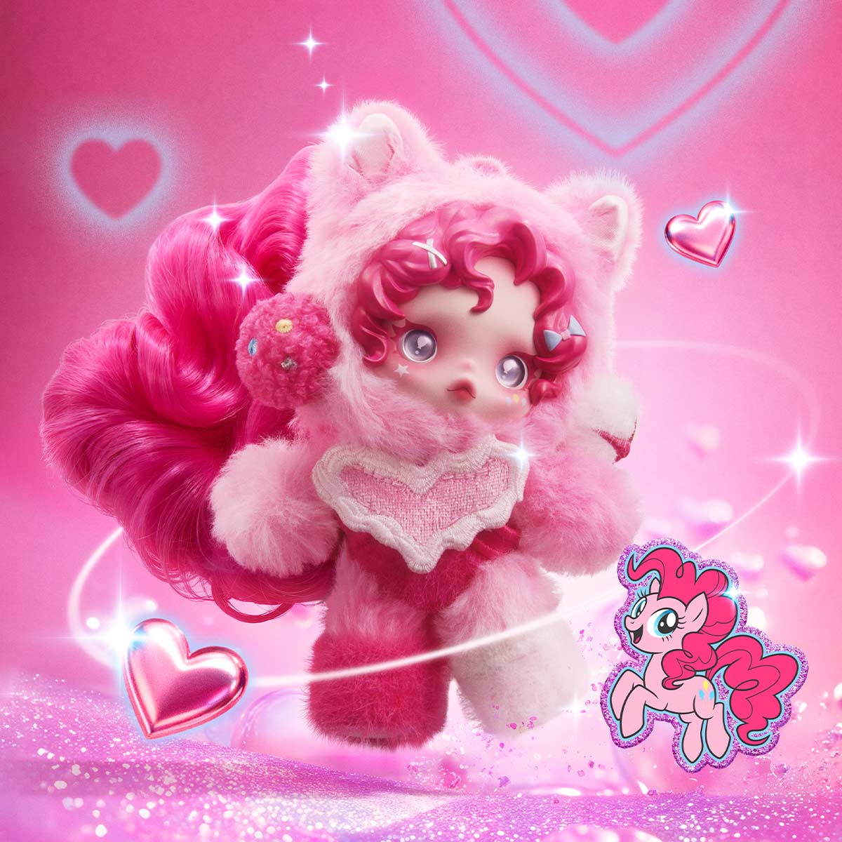 SKULLPANDA × My Little Pony Series Plush Doll Pendant - POP MART