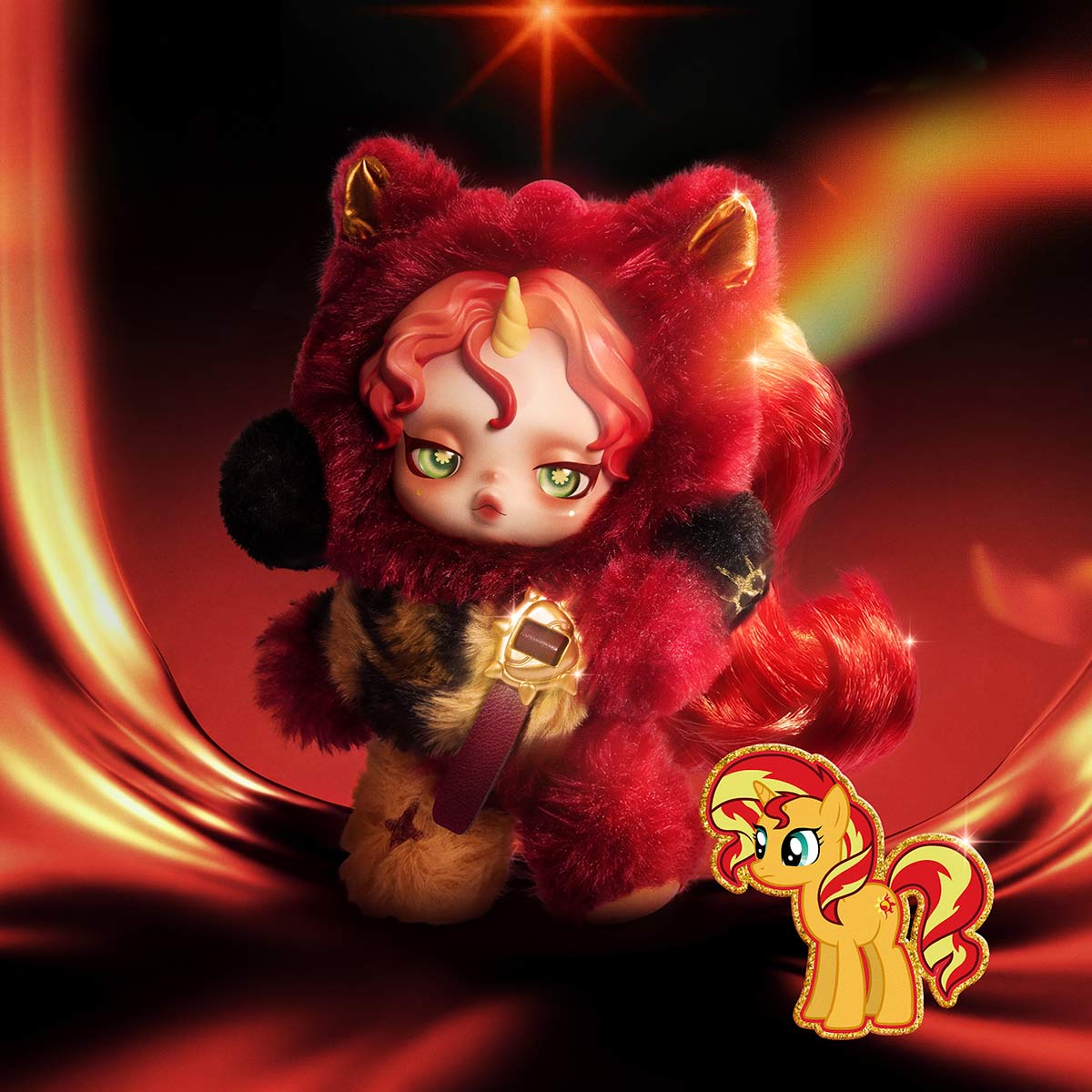 SKULLPANDA × My Little Pony Series Plush Doll Pendant - POP MART