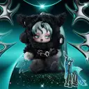 POP MART-SKULLPANDA × My Little Pony Series Plush Doll Pendant - Queen Chrysalis（Secret）