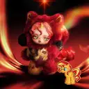 POP MART-SKULLPANDA × My Little Pony Series Plush Doll Pendant - Sunset Shimmer（Secret）