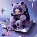 POP MART-SKULLPANDA × My Little Pony Series Plush Doll Pendant - Twilight Sparkle