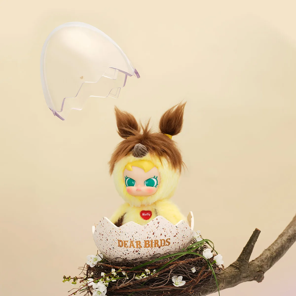 Dear Birds Series - Egg-shaped Plush Display Case