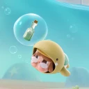 POP MART-CRYBABY Cry Me an Ocean Series Figures - The Sea Turtle