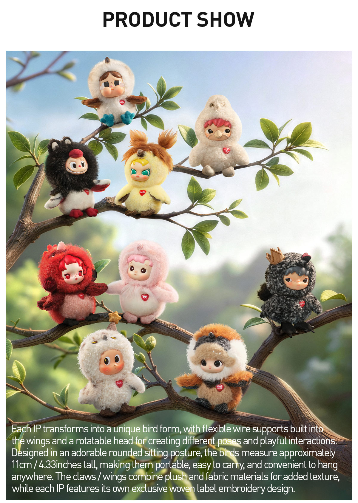 Dear Birds Series-Plush Pendant Blind Box|POP MART US Official