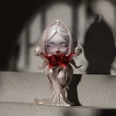 POP MART-SKULLPANDA Petals in Four Acts Series Figures - The Crown in Ashes