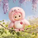 POP MART-Dear Birds Series-Plush Pendant Blind Box - Make Me Blush