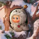 POP MART-Dear Birds Series-Plush Pendant Blind Box - Waiting in Snow