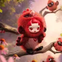 POP MART-Dear Birds Series-Plush Pendant Blind Box - A Dawn Duet