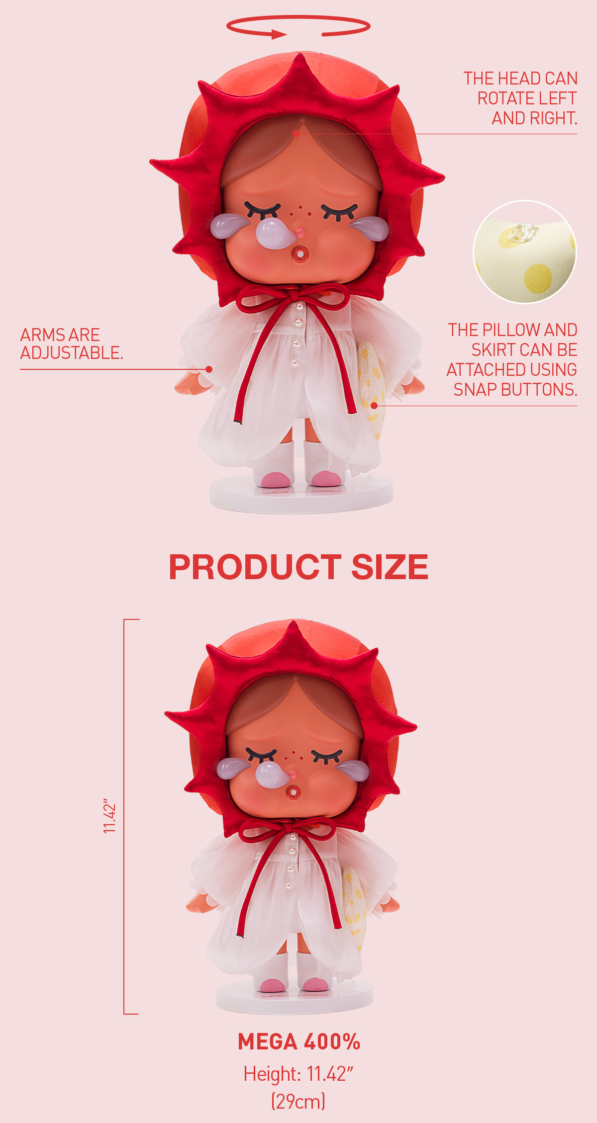 MEGA CRYBABY 400% The Sleepy Sunny|POP MART US Official