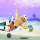 POP MART-Residents of Bikini Bottom-Whimsical Plush Part 2 - Crutch Fish