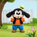 POP MART-Mickey Family Cute Together Keychain Series Figures - Goofy
