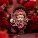 POP MART-θSKULLPANDA L'impressionnisme Series Plush Doll - Blossom