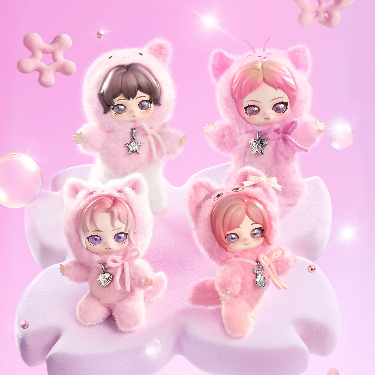 ウィンター カリナ aespa FluffyClub ポップマート aespa Fluffy Club Series Vinyl Plush Doll Pendant|POP MART US Official